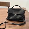 Johnature Handmade Retro Genuine Leather Women's Bag Versatile Soft Cowhide Solid Color Shoulder Crossbody Bags