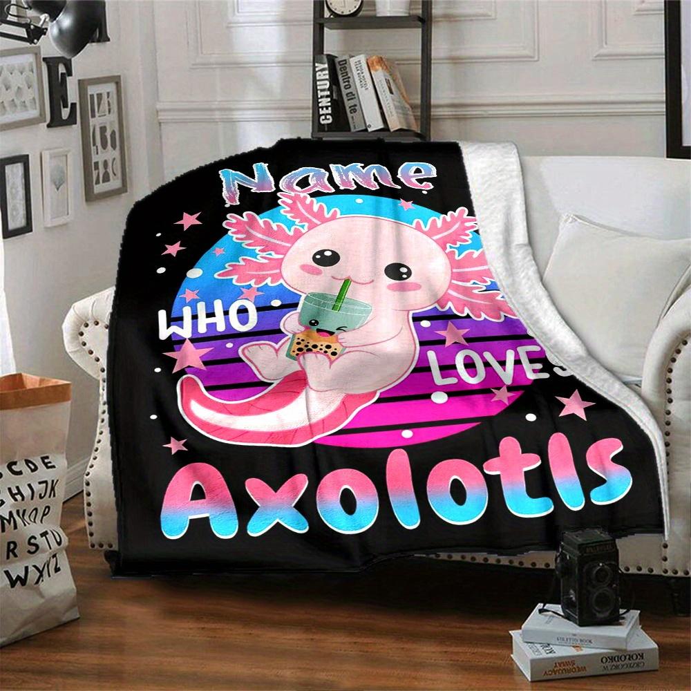 Home Axolotl Who Loves Axolotls Blanket Fashion Home Gift Used For Chair Office Sofa Bed Camping Soft And Warm Giving Friends And Relatives Birthday