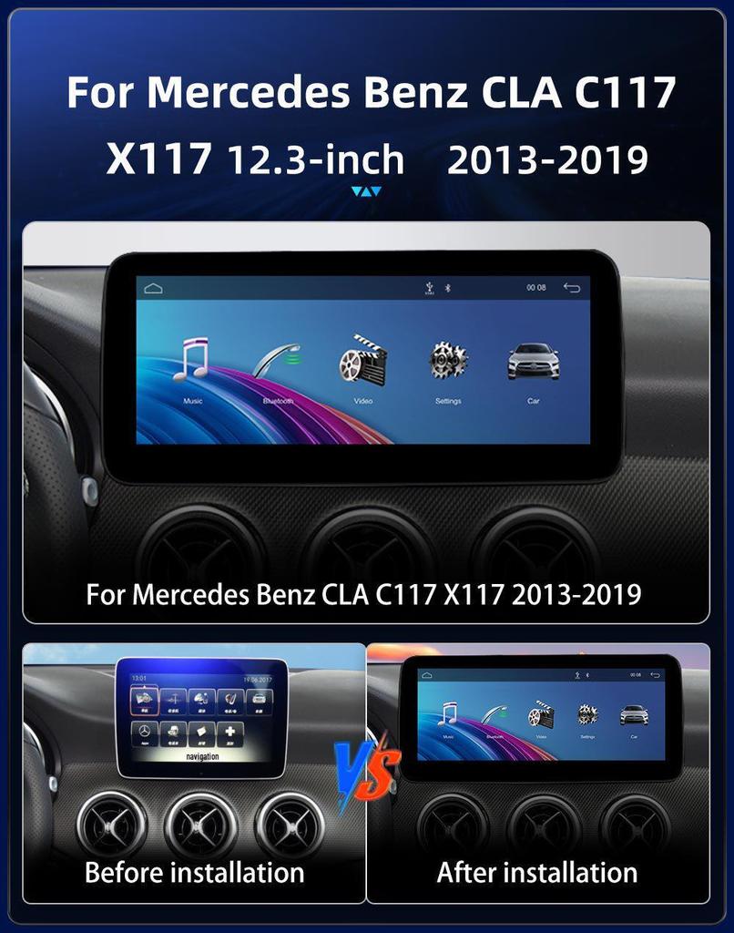 12.3" Navigation & Carplay Screen for Mercedes-Benz CLA-Class C117/X117