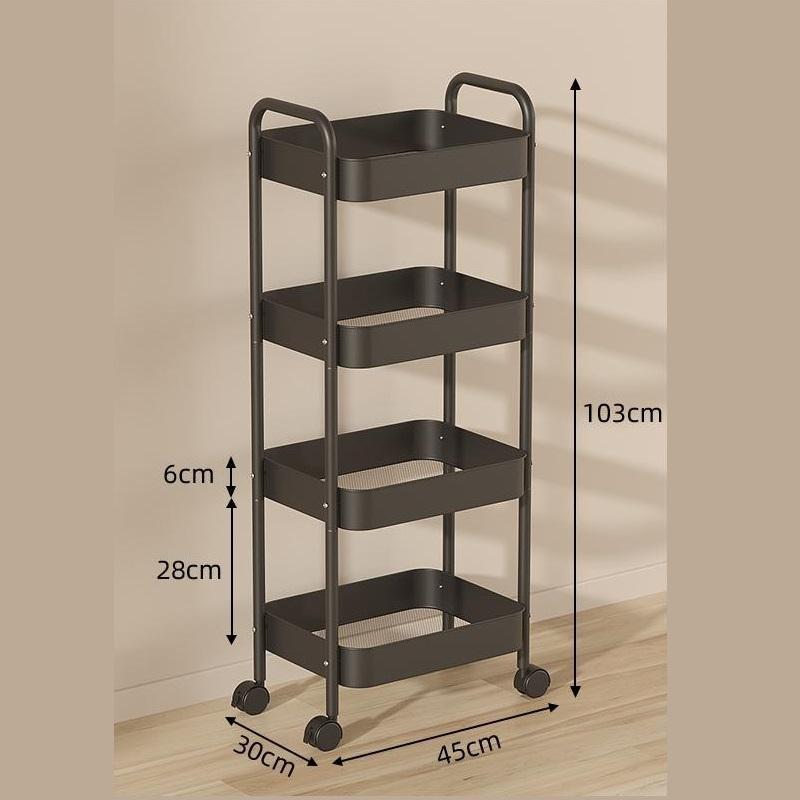 Multifunctional Rolling Storage Cart Storage Shelf