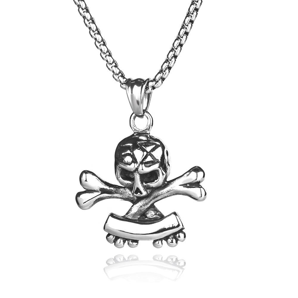 Vintage Pirates Of The Caribbean Skull Jack Hat Necklace, Unisex Apparel