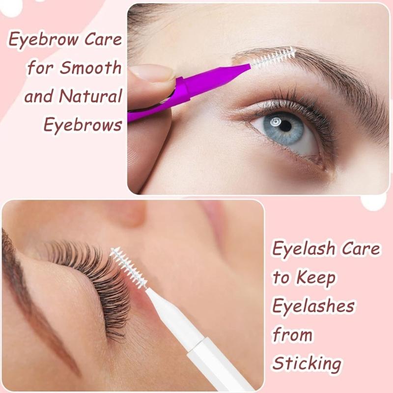 30/30/60PCS Eyebrow Brushes With Caps Eyebrow Grooming Tool Eyebrow Spoolie For Brow Lamination And Makeup Detailing