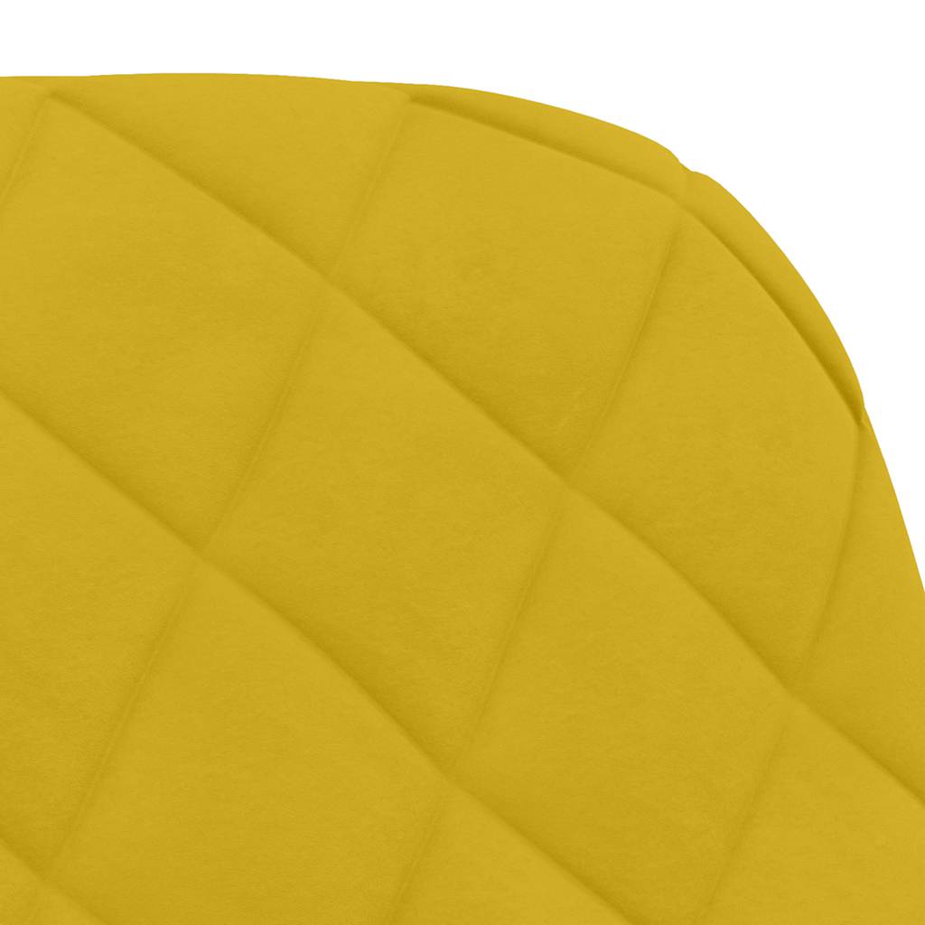 Dining Chairs 2 pcs Yellow Velvet