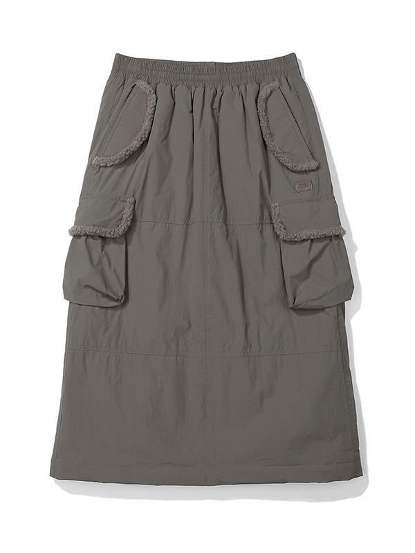 Bbc Earth W Teddy Pocket Skirt_Grey