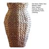 Rattan Vase Small Braided Boho Vase for Pampas Grass Flower Arrangement Rustic Farmhouse Handwoven Wicker Vase Basket for Table