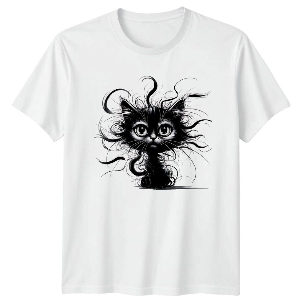 Easily Distracted Sarcastic Cat TShirt Funny Cats Animal And Her