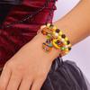 3pcs Zinc Zinc Zinc Alloy Pumpkin Pendant Bracelet Gothic Style Colorful Beaded Bracelet  Gifts