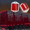 APSMOTIV 8Pcs Universal Side Marker 2x2 Inch Trailer RV Marker LED Light Red 12V for RVs, Campers Truck Vans Caravans and Boats Side Marker Indicator
