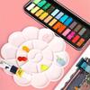 1/6pcs Painting Palette, 18 Wells Plastic Paint Tray Pallet Reusable Flower Paint Palette for Artists Acrylic Watercolor Oil