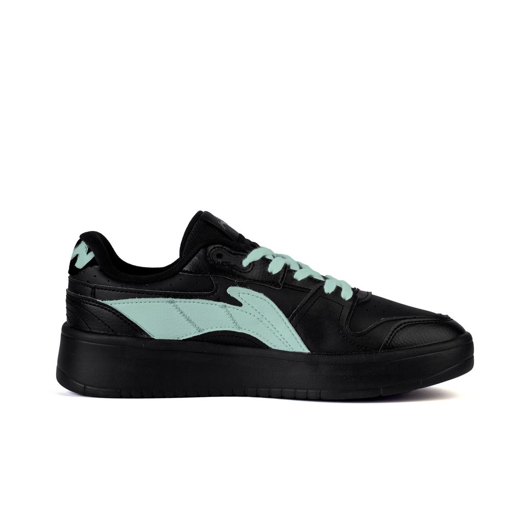 Li Ning Slip Resistant Cushioning Abrasion Resistant Low top Skateboard Shoes Men's Black Green AGCU515-5(Team345-)