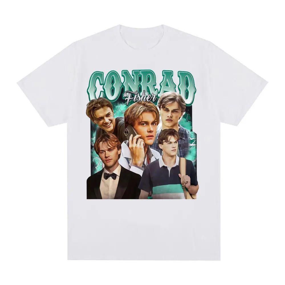 Y2K Oberteile Team Conrad Fisher Trendy Film Grafik Baumwolle Druck T-Shirts Herren Vintage Übergroß Bequem Hohe Qualität Unisex