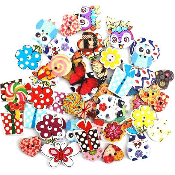 200 PCS Nylon Cute Peach Heart Shape Children Sweater Buttons for Sewing Fasteners Scrapbooking DIY