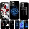 EMT EMS Ambulance Phone Case For iPhone 17 Air 13 12 14 15 16 Cover For Apple 14 15 16 Pro Max Plus Coque