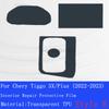 For Chery Tiggo 3X/Plus (-) TPU Car Interior Gear Dashboard GPS Navigation Screen Film Protective Scratch Sticker