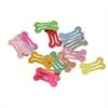 10pcs Cute Dog Hair Clips, Colorful Bone-Shaped Hair Accessories For Small Dogs, Pet Grooming Kit
