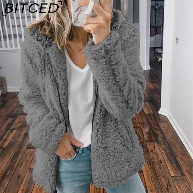 

BITCED Женские винтажные повседневные куртки и пальто с клетчатым принтом, с длинным рукавом и капюшоном, на осень-зиму XXXXXL темно-серого