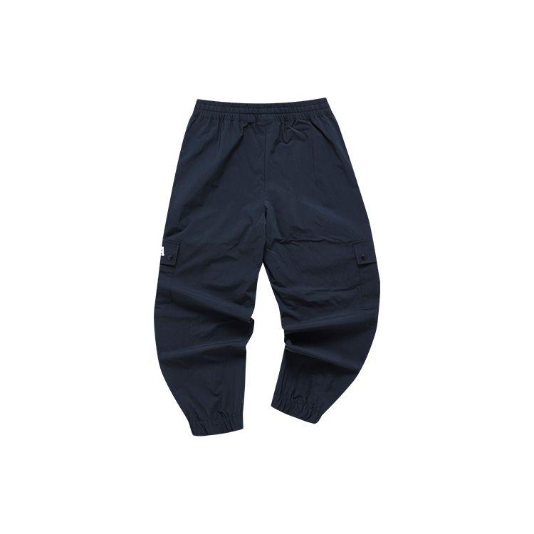 Fila X MIHARA YASUHIRO Collaboration Solid Color Breathable Woven Casual Pants Women Bottoms Dark-Abyss-Blue F11W213803F-NV