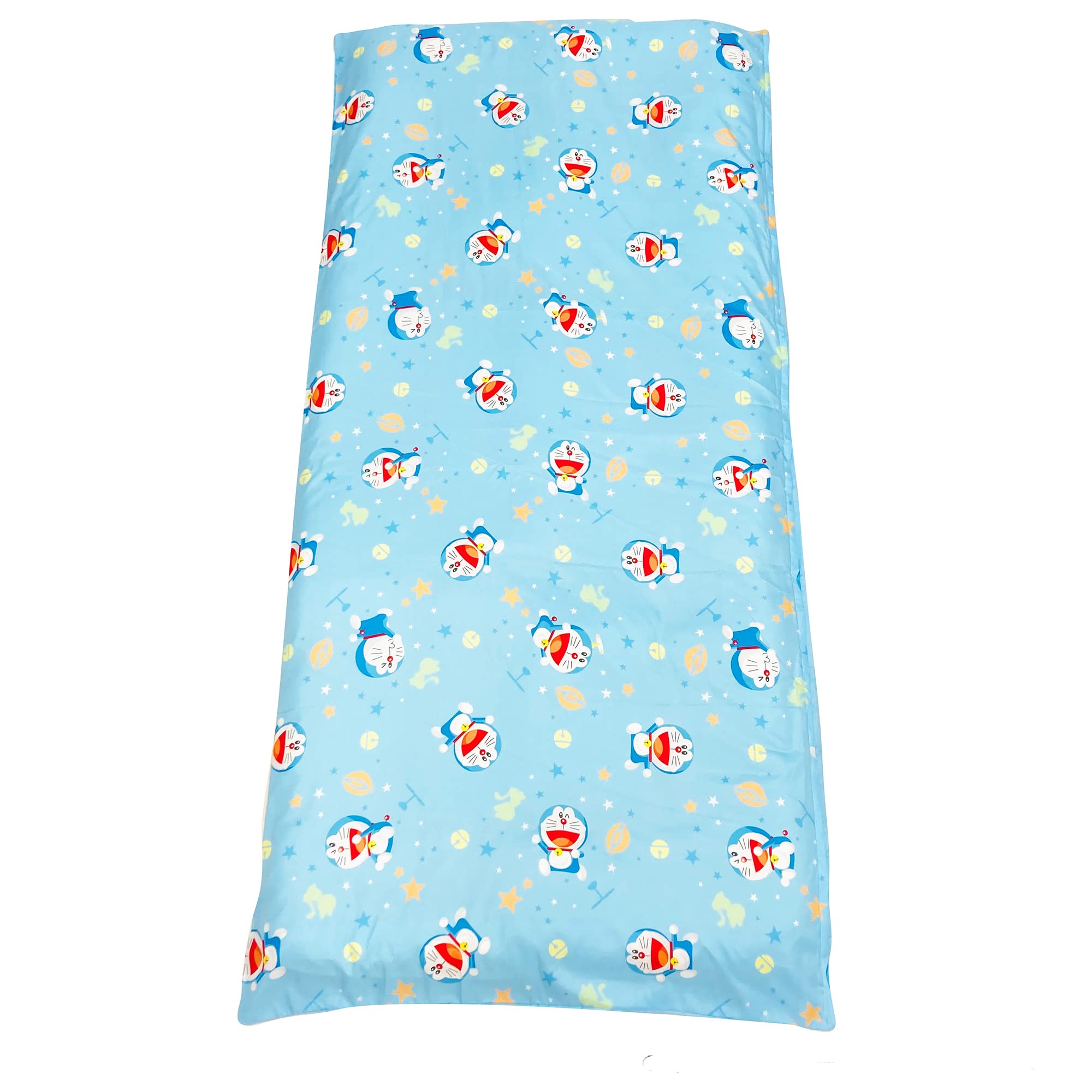 

MORIPiLO Doraemon Futon Single Size Soft Peach Junior Shogakukan Makura no Morishita Cover, (Wink Skin), Size, Blue, 90x190cm, Cute, Character,