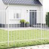 Garden Fence Woerden White 1.7 x 1.5 m Powder Coated Steel