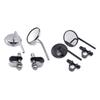 Motorcycles Handlebar End Adjustable Rearview Mirror Reflector Convex Mirror For 7/8" 22mm Bar End Electric Vehicle 2pcs