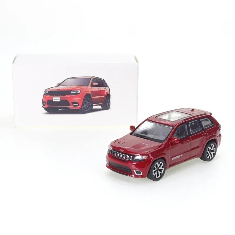 JKM 1/64 Jeep Grand Cherokee Trackhawk 2019 Series SUV Diecast Alloy Model Car Friends Gifts Collect Ornaments Kids Toys Boys