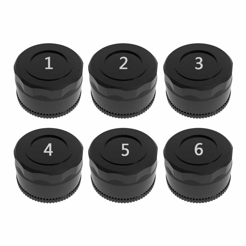 Univerzální solární energie 6 senzorů pneumatik Solární TPMS Bezdrátový systém monitorování tlaku v pneumatikách pro nákladní automobily, autobusy, obytné vozy, nadrozměrná vozidla