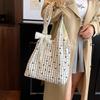2025 New Autumn Plaid Canvas Tote - Casual High-Value Commuting Shoulder Bag