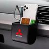 Car Interior Car Storage Bag Air Outlet Debris Bag Hanging Organizer Box Emblems For Mitsubishi ASX Lancer 10 Pajero Outlander