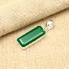 Green Onyx Gemstone Handmade 925 Solid Sterling Silver Jewelry Pendant For Her