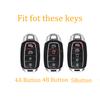 For Hyundai I30 Ix35 Kona Encino Solaris Azera Grandeur Ig Accent Santa Fe Palisade 4 5 Buttons Tpu Car Key Case Cover Keychain