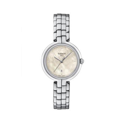 Tissot Damur Flamingo med Armbånd og Hvid Perlemorsskive (Officielt Importeret) T0942101111602