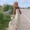 Women's Knitted Shirt Summer Cardigan Sunscreen Clothes Retro Chic Lazy Loose Thin Style