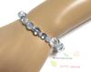 [Malline] Premium Natural Stone Power Stone Bracelet - Blue Topaz, Cosmo Aura, Aquamarine - Inner Circumference: Approx. 16.5-17cm - Women's M-L,