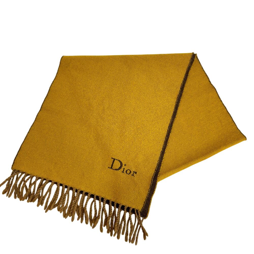 Dior wool Scarf Brown wool Women Used