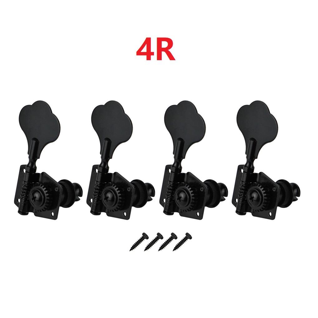 FLEOR 4pcs Vintage Open Gear Bass Tuning Keys Pegs Machine Head Tuner Fit FD 4 Strings Bass Guitar