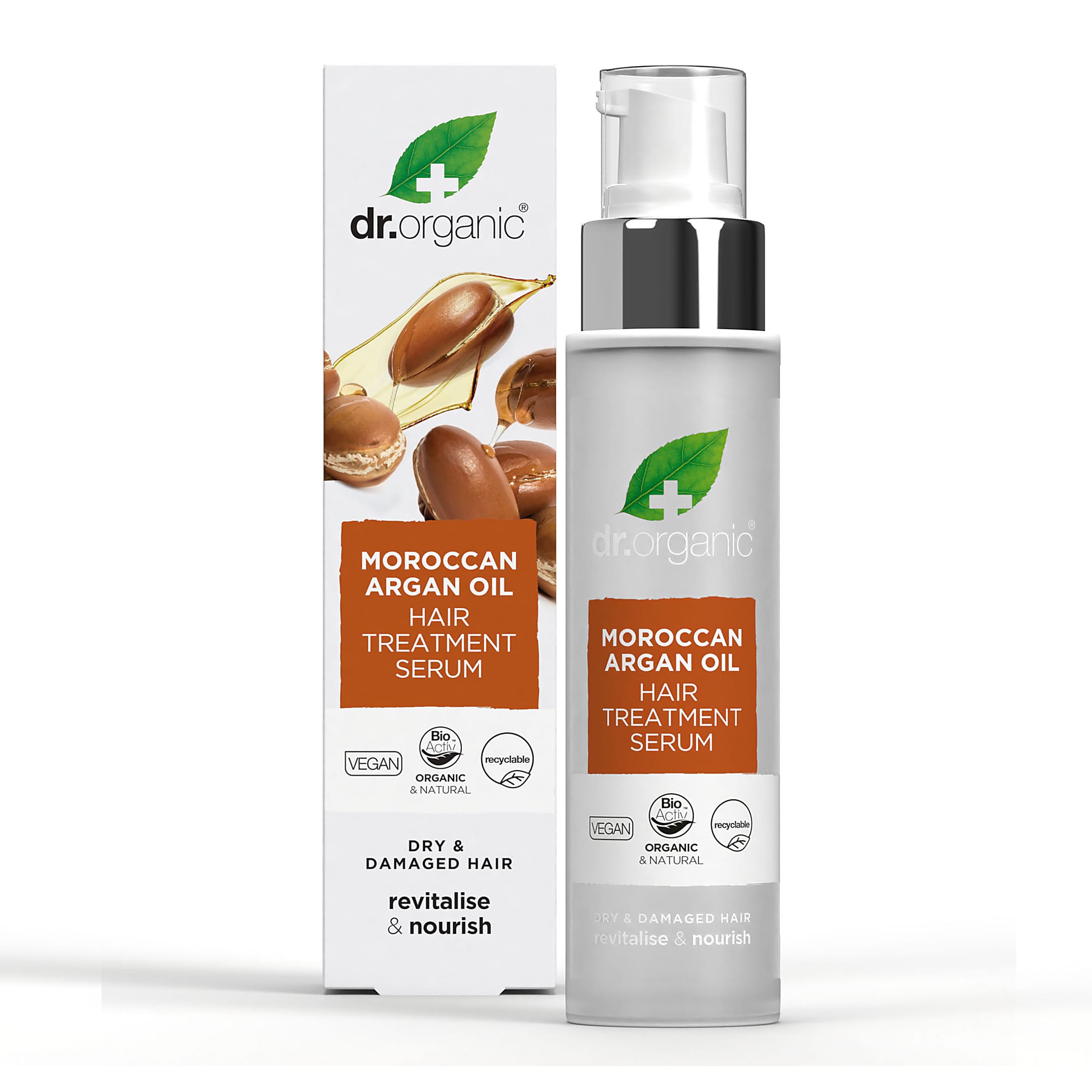 

Serum for dry and damaged hair with Moroccan argan oil Dr.Organic 100 ml