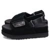 Cow Split Leather Beach Sandals Women's Black 1152652-BLK