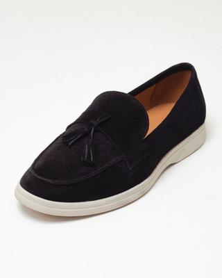 Mocasini barbati 8033 40 piele intoarsa neagra