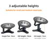 Pet High-footed Stainless Steel Stand Bowl Height Adjustable Prevent Knocking Cat's Rice Bowl Pet Feeding Supplies Accessories