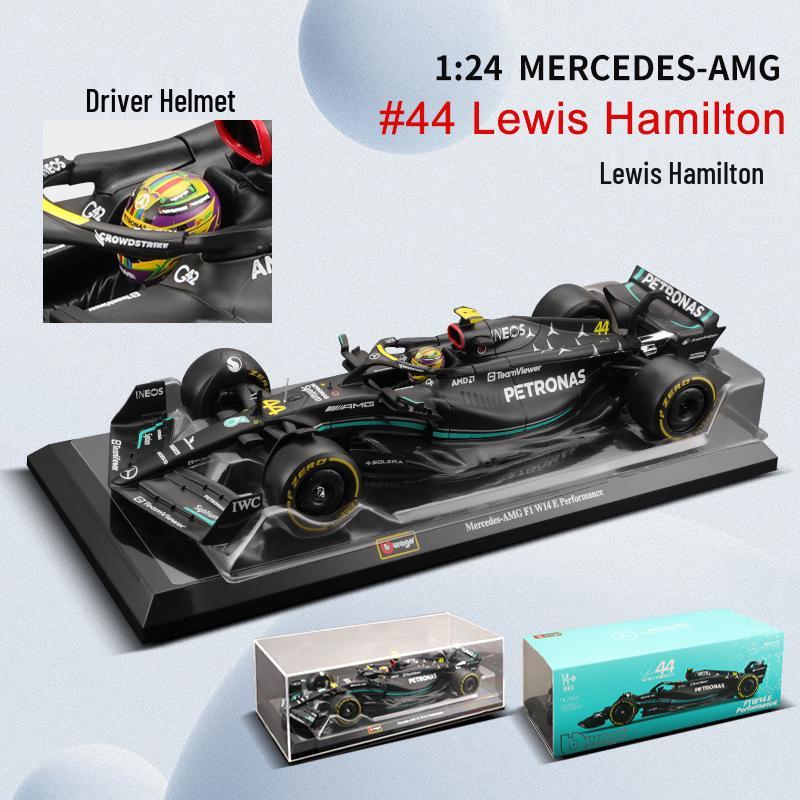 

Ббураго 1:24 2023 Модель болида Mercedes W14 F1 - Издание Хэмилтона