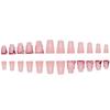 Bejeweled Duckbill False Nails 24 Pieces Rhinestone Decorated Lightweight Comfort Fit for Parties Weddings