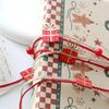 5.5 Yards Christmas Ribbons Red/Green Holiday Ribbon Roll with Tree/Gift Box Decor for Gift Wrapping DIY Crafts
