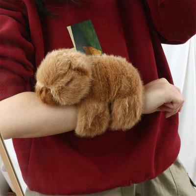 Capybara Nagetier-Schlagarmband-Serie, Simulation, süße Puppe, Plüschpuppe, Schlagarmband, weiches Handgelenk-Stil, Capybara-Plüsch-Armband
