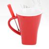 Chocolate Melting Cup Ceramic Chocolate Fondue Mug with Fork for Ice Cream Cheese  