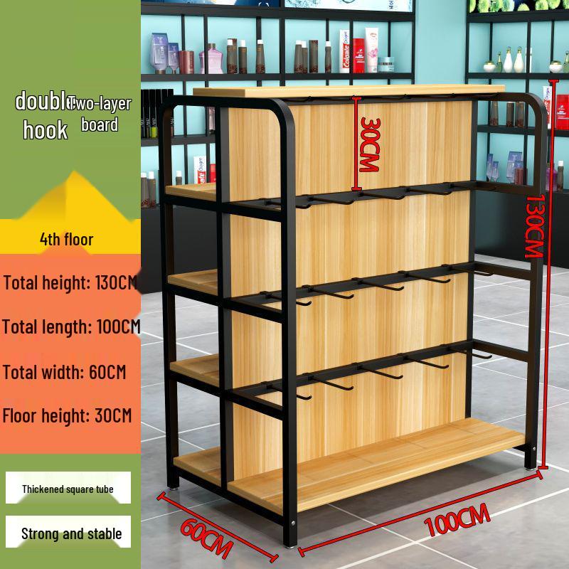 Versatile Multi-Layer Snack Display Rack for Supermarkets and Convenience Stores