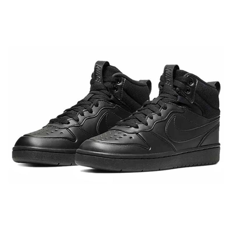 Nike Court Borough Mid 2 'Black' GS Sneakers BQ5440-001