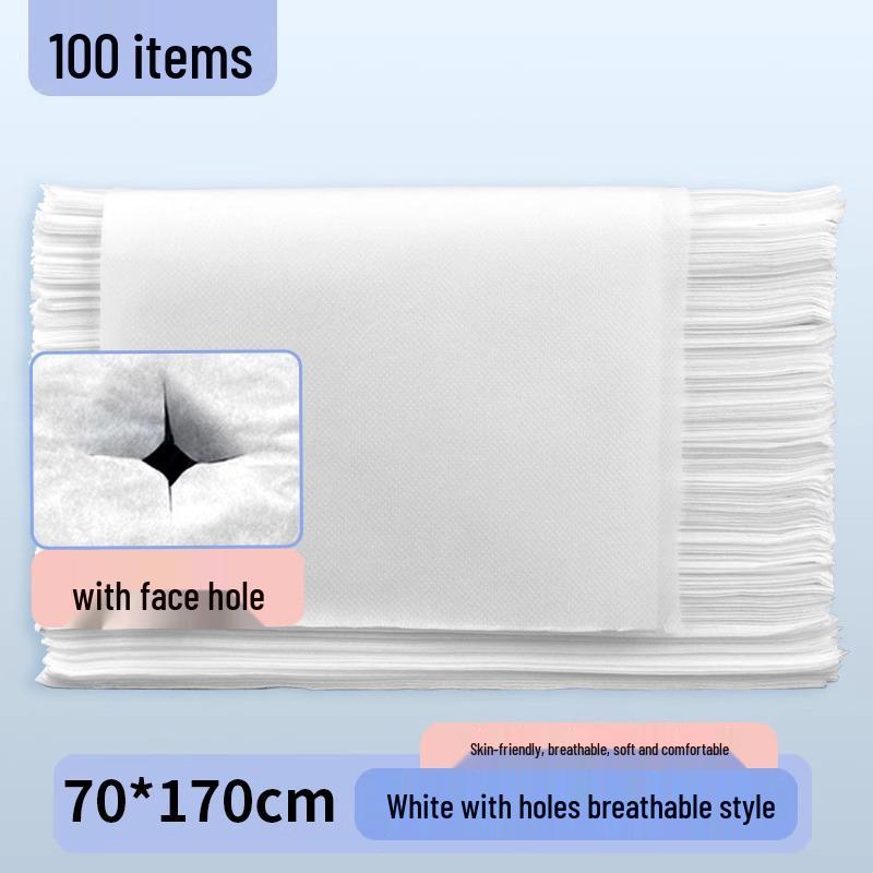 Thickened Non-Woven Disposable Bed Sheets - Breathable, Waterproof & Oil-Proof for Beauty Salons & Massage Tables
