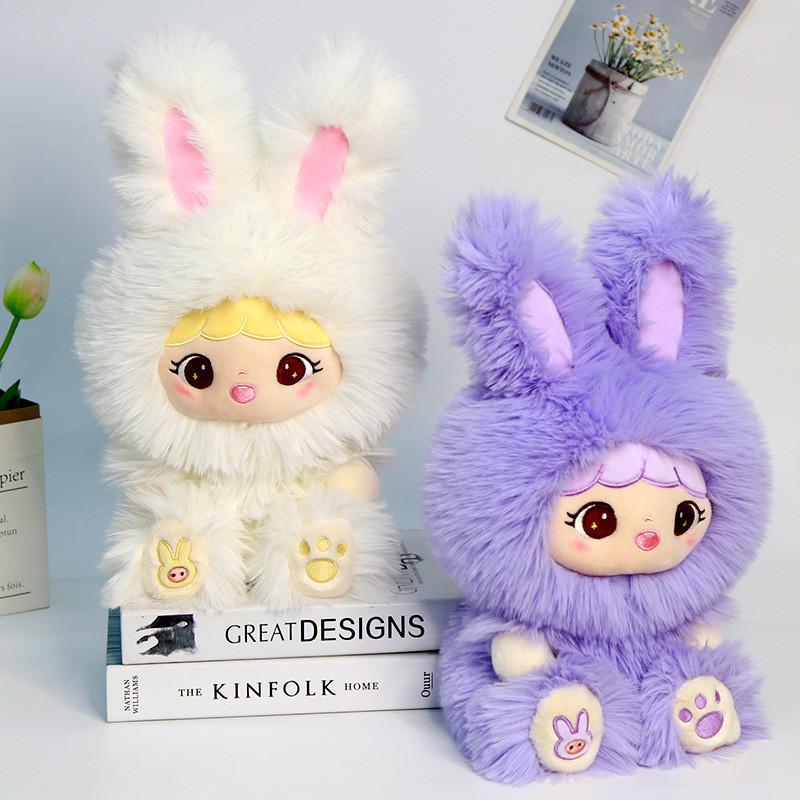 Cartoon Long Cute Eared Rabbit Plush Toy Girl Children Companion Birthday Gift