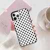 Black And White Polka Dot Mobile Phone Cases Cover For iPhone 17 Air 16 15 14 12 13 11 Pro MAX Apple Plus SE2020 Coque