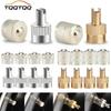 TQQTQQ 4/8Pcs Copper Slotted Head Valve Stem Caps Auto Tire Valve Dustproof Cover for Car Motorcycle Schrader Accessory Valve Stems 1